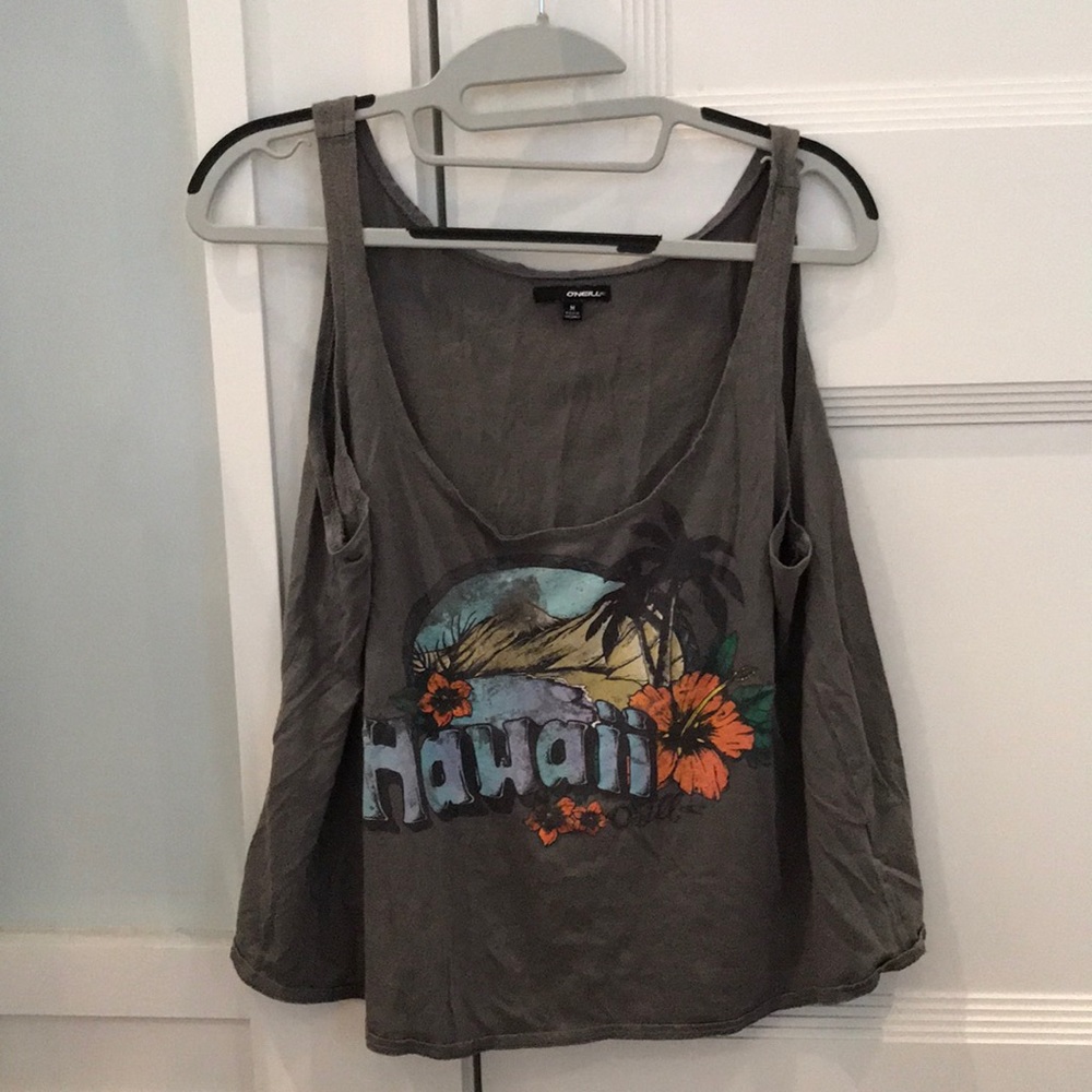 Grey Hawaii Tank Top